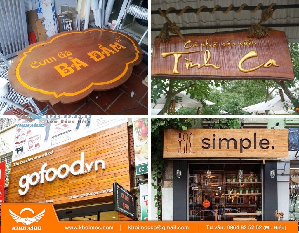 So sánh bảng hiệu chữ nổi và khắc chìm6+ 26